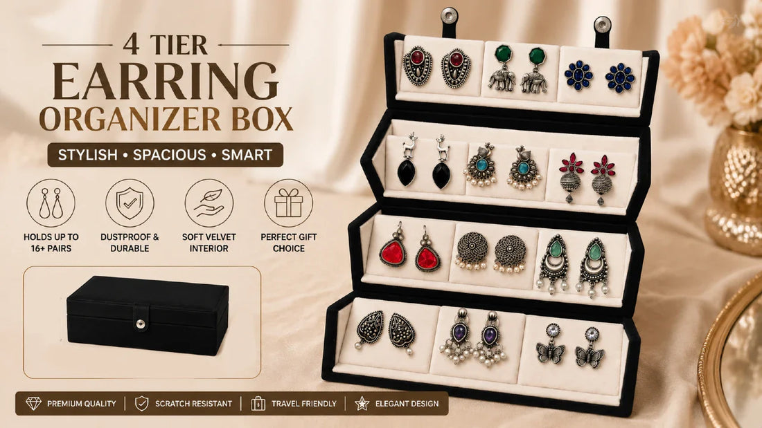 12 Pair Jhumka Box Earring: Perfect Organizer for Your Jewelry Collection