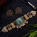 Dual Tone Monalisa Stone Chokar from Myuphaar