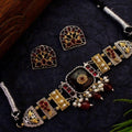 Dual Tone Monalisa Stone Chokar from Myuphaar