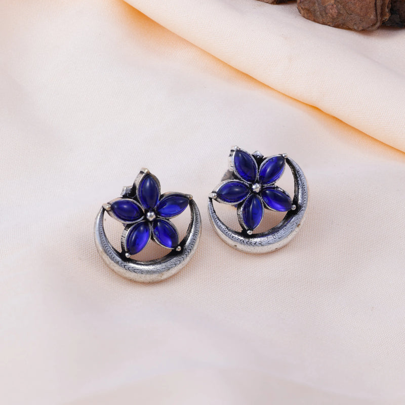 Premium Mirror Box with 12 Pairs of Oxidised Earrings