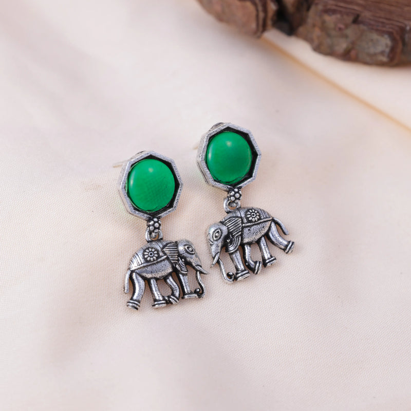 Premium Mirror Box with 12 Pairs of Oxidised Earrings