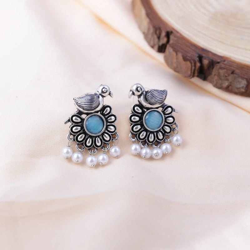 Premium Mirror Box with 12 Pairs of Oxidised Earrings