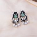 Premium Mirror Box with 12 Pairs of Oxidised Earrings
