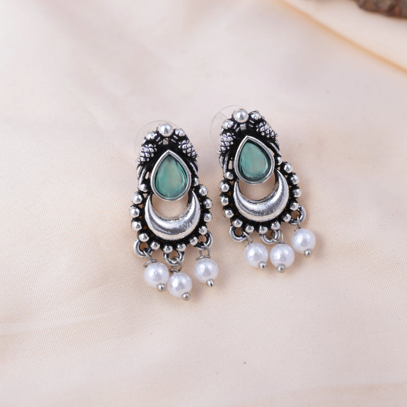 Premium Mirror Box with 12 Pairs of Oxidised Earrings