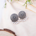 Premium Mirror Box with 12 Pairs of Oxidised Earrings