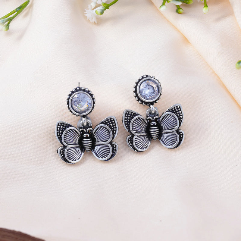 Premium Mirror Box with 12 Pairs of Oxidised Earrings