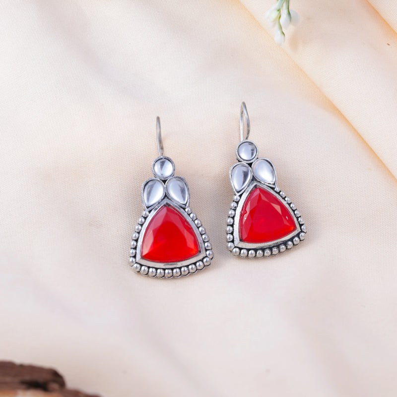 Premium Mirror Box with 12 Pairs of Oxidised Earrings