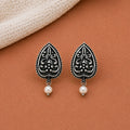 12 Pairs of Oxidized Stud Earrings with Jewelry Box